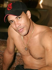 Straight latin man undress his clothes for stroking