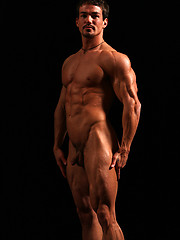Mucle man Chris posing