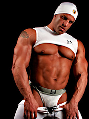 Peter Latz shows off in his sports gear