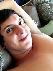 Daddy bangs brunette twink
