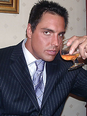 Marcello smoking cigars and stroking hot
