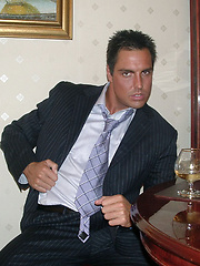 Marcello smoking cigars and stroking hot