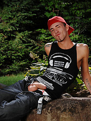 Nice looking stud outdoors
