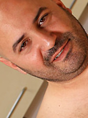 Bald bear gay solo jerking