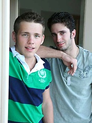 Two sexy american jocks gets naked for our camera