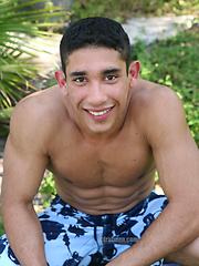 Sexy american college jocks posing outdoor