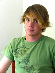 Cute emo boy in solo softcore scene