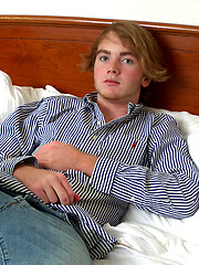 Cute emo boy in solo softcore scene