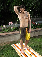 Handsome man Rich Ryan outdoor posing