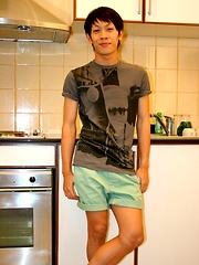 Japanese boy Ken ass masturbation