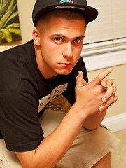Straight boy Gamble starts talking dirty to the camera