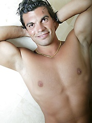 Sexy stallion man solo sessiona after beach swimming