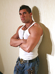 College student Lucas DiAngelo loves his muscles