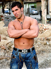 College student Lucas DiAngelo loves his muscles