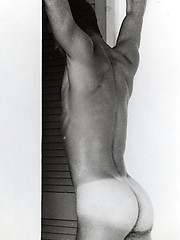 Retro gay cowboy erotic photo session