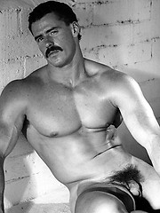 Daddy from 70s shows his muscled buddy