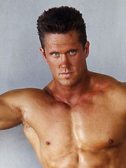Muscle man poising naked