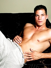 Sexy fitness model Dan Burch poses