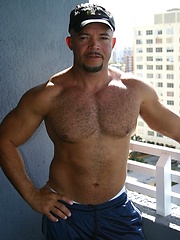 Bald latin mature man naked