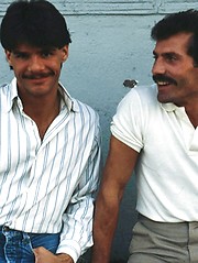 Retro daddies pounding each other