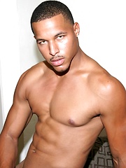 Sexy brunette stud exposes his latin body
