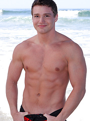 Dillon looked great naked, jerking off and dripping with sweat