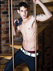 Hayden Colby bends over for Ben Roses punk cock