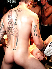Christian Wilde and Randall OReilly give the bar patrons