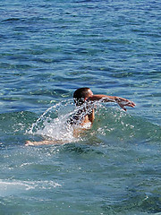 Bruno Fernandez Gutierrez heads to his usual secluded beach spot