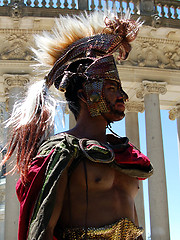 Two roman soldiers explore their contradictory passions for each other