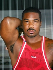 Black daddy oiled his hot brown chest