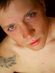 21-year-old Damon is a fair-skinned fella