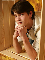 Cute boy jerking